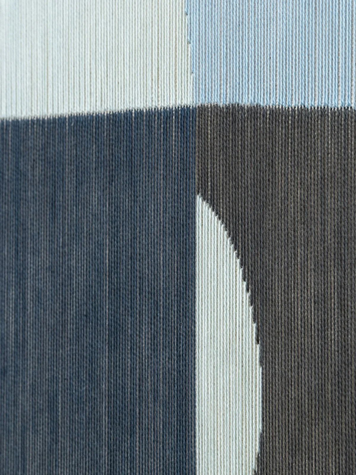 Texture of In-Between (50x50cm) cotton thread contemporary abstract artwork by Kateryna Chernetska.