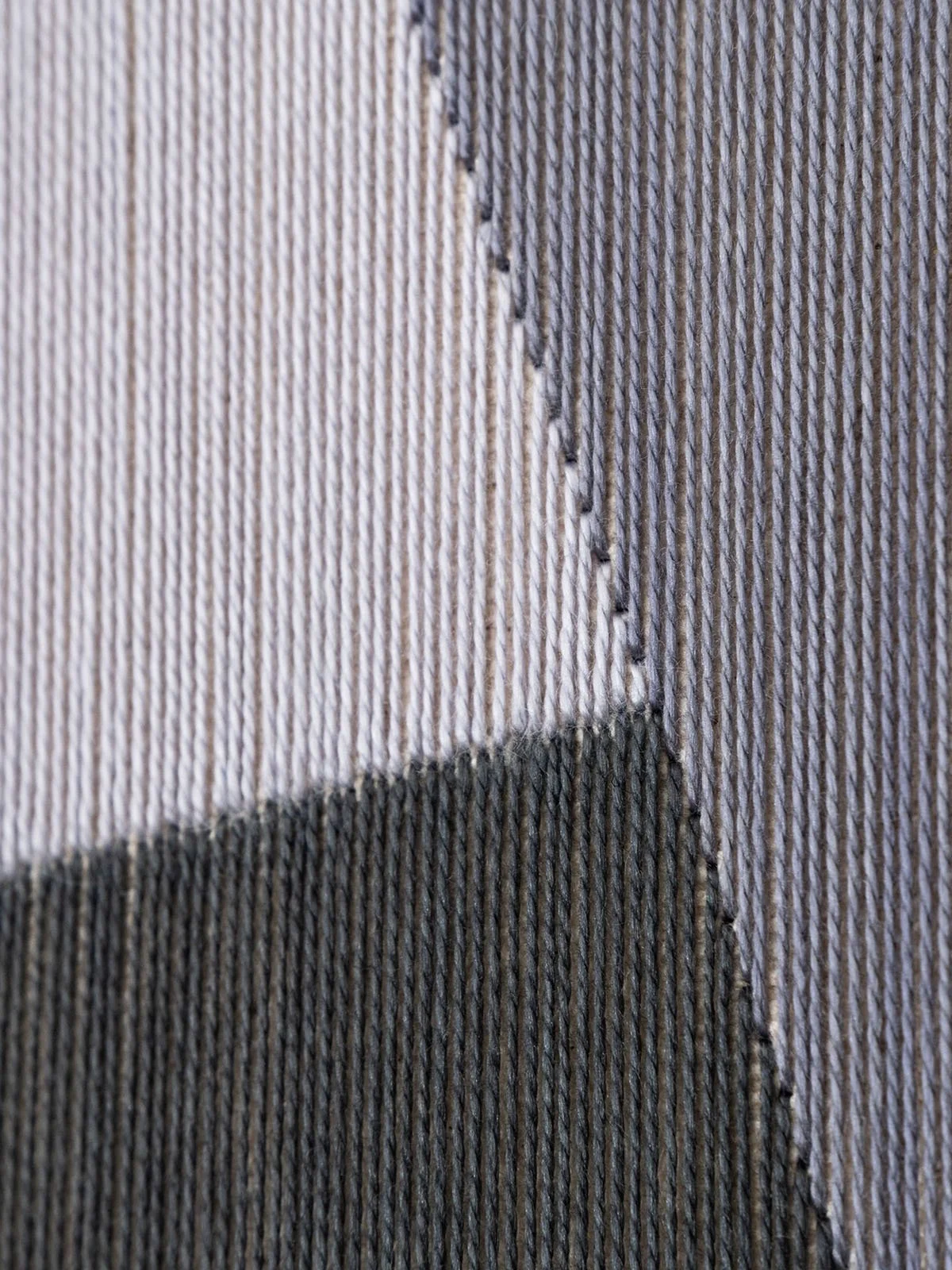 Texture of Levels (50x50cm) textile and thread artwork by Kateryna Chernetska.