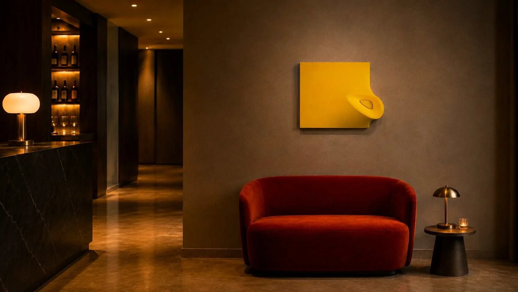 Spatialist Art in Interior Design for Luxury Hotels