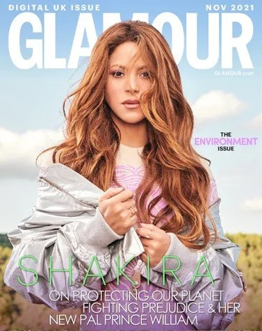 Shakira on the cover for Glamour Magazine