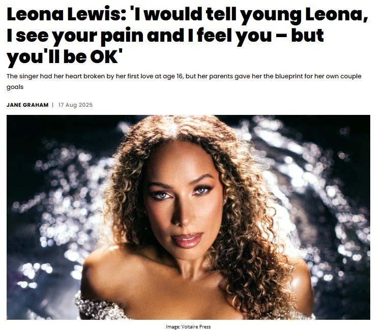 Leona Lewis for the Big Issue ‘Letter to my younger self’
