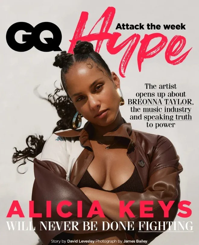 Alicia Keys on the cover for GQ Hype
