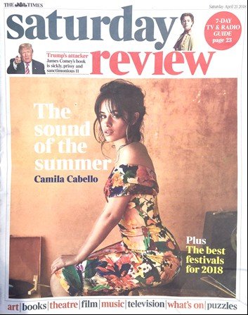 Camila Cabello covers The Times
