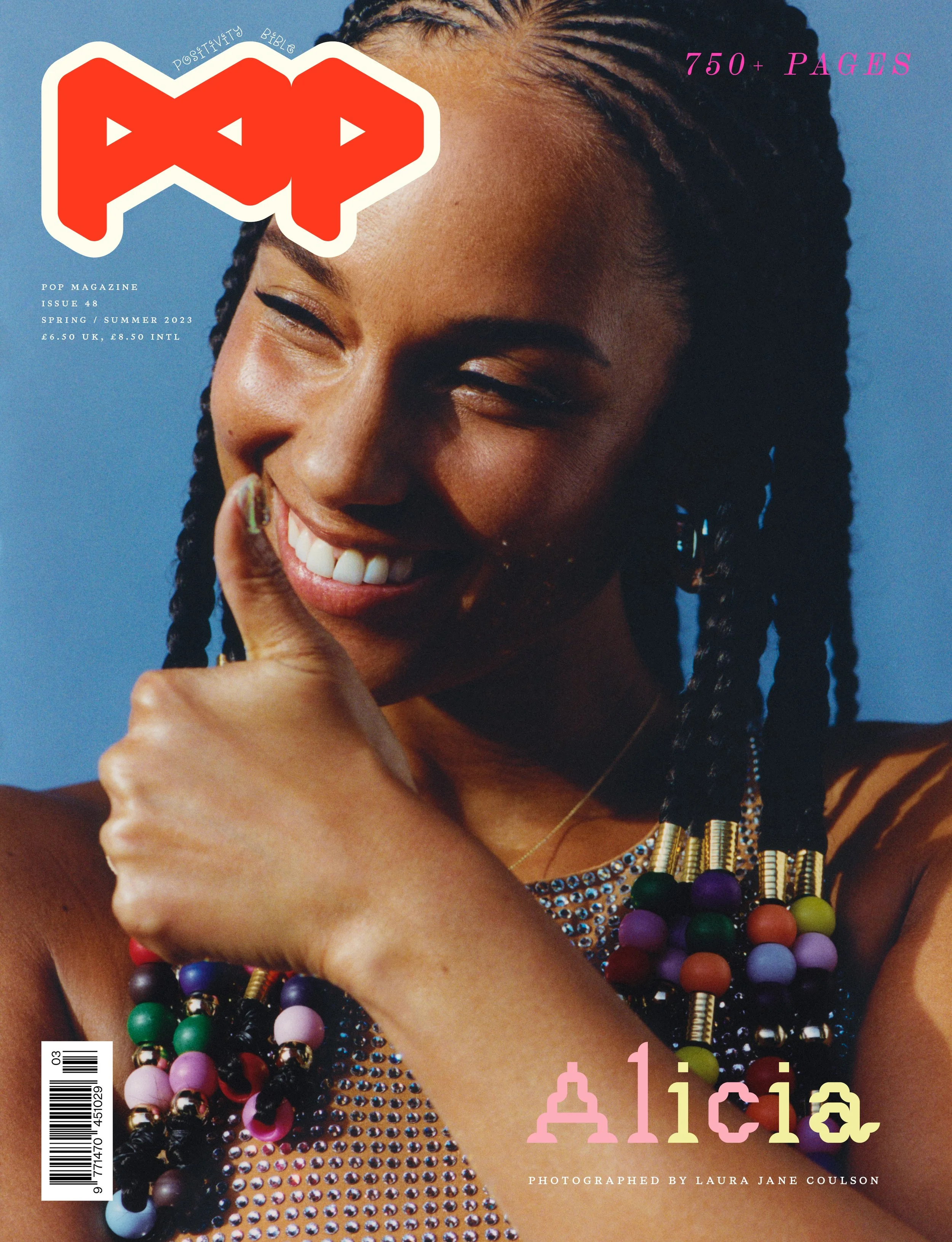 Alicia Keys on the cover for Pop Magazine
