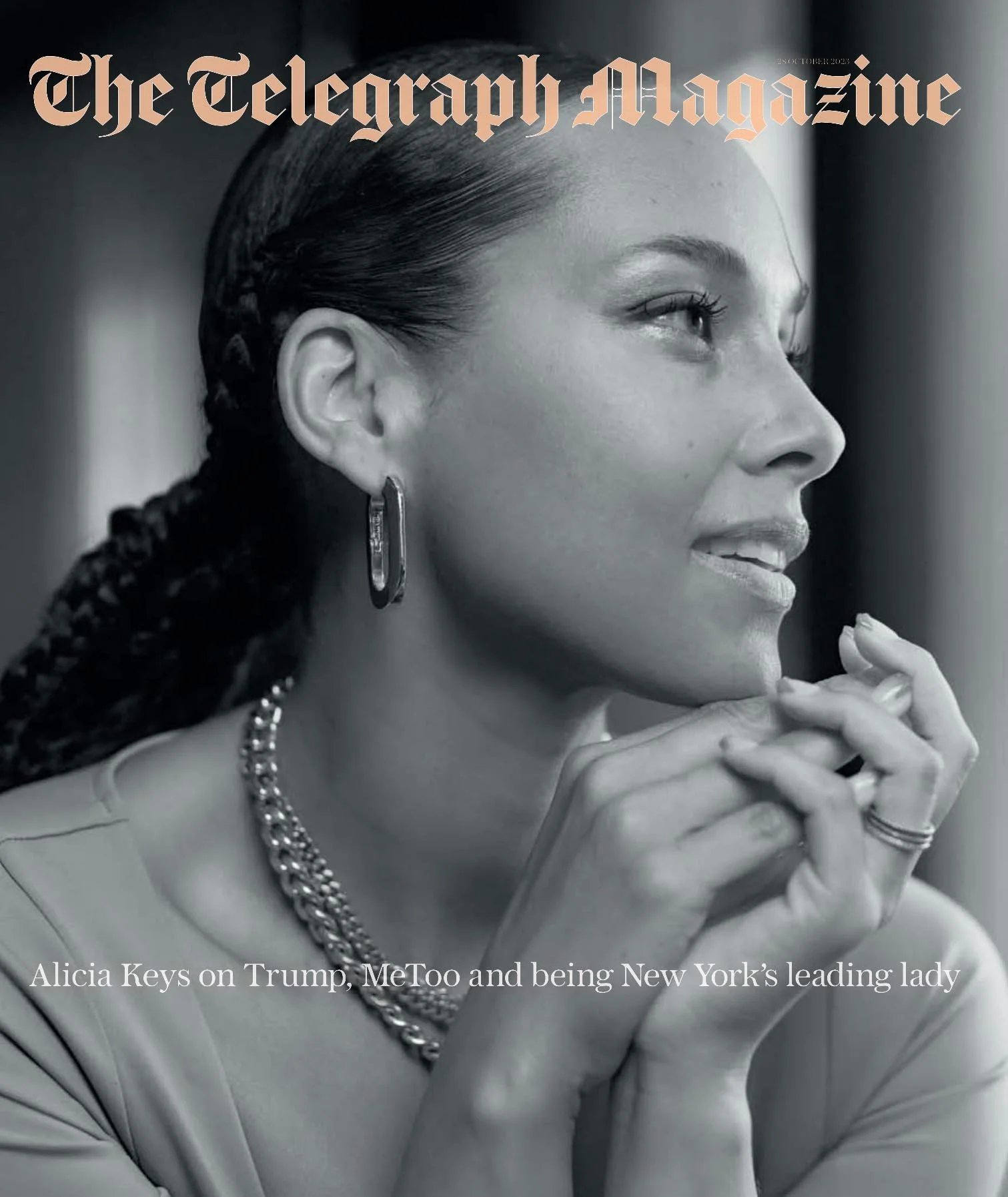 Alicia Keys on the cover for Telegraph Magazine