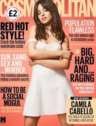 Camila Cabello on the cover for Cosmopolitan