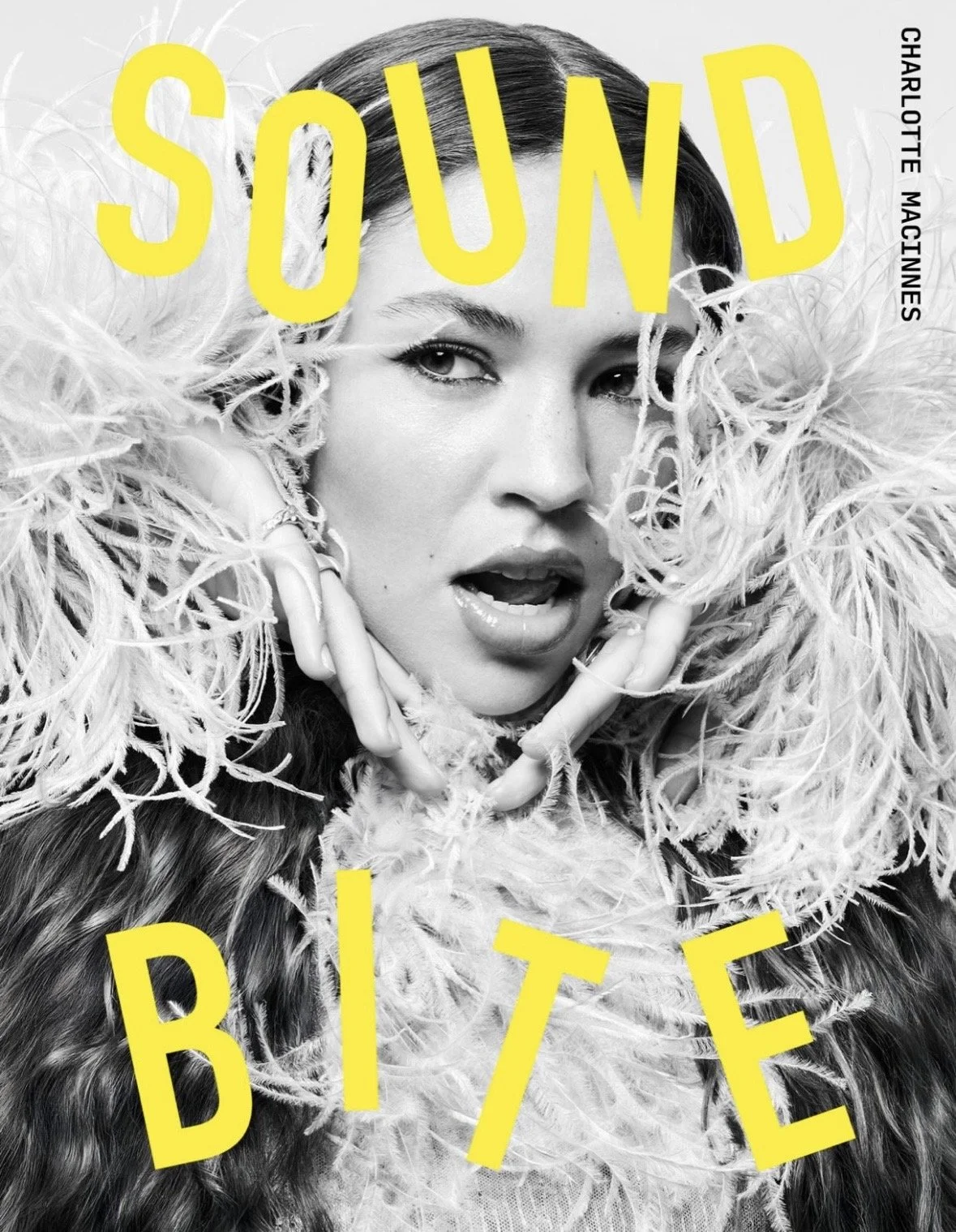 Charlotte MacInnes on the cover of Sound Bite by HUNGER