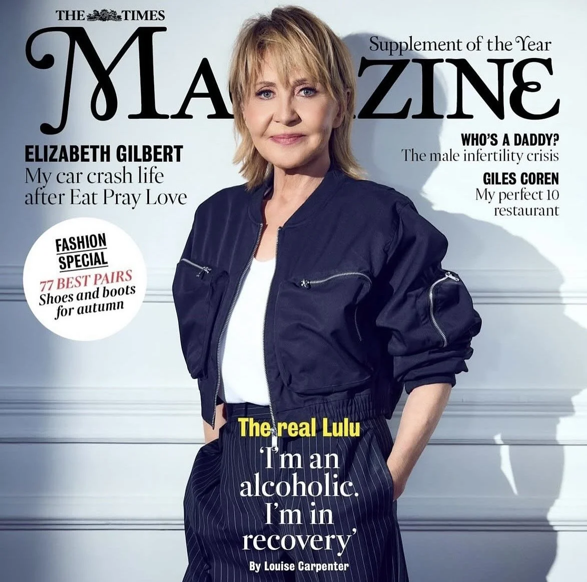 Lulu cover for the The Times Magazine