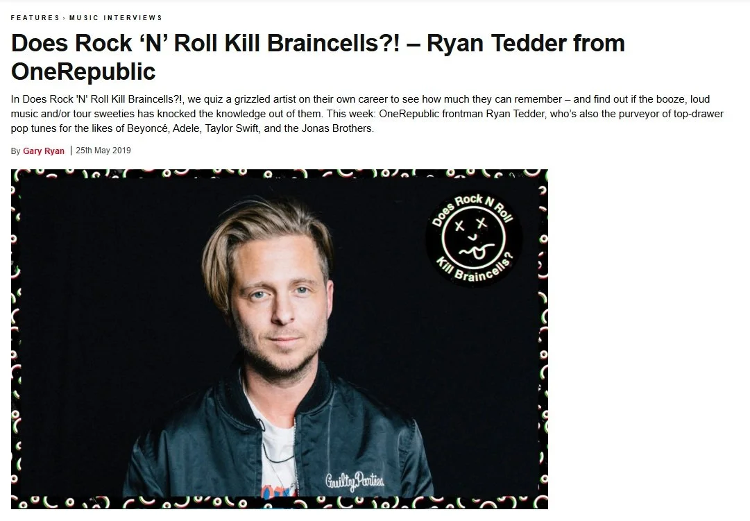 OneRepublic interview for NME Braincells