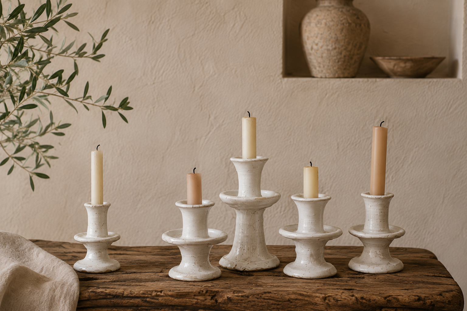 Tamegroute White Candlestick