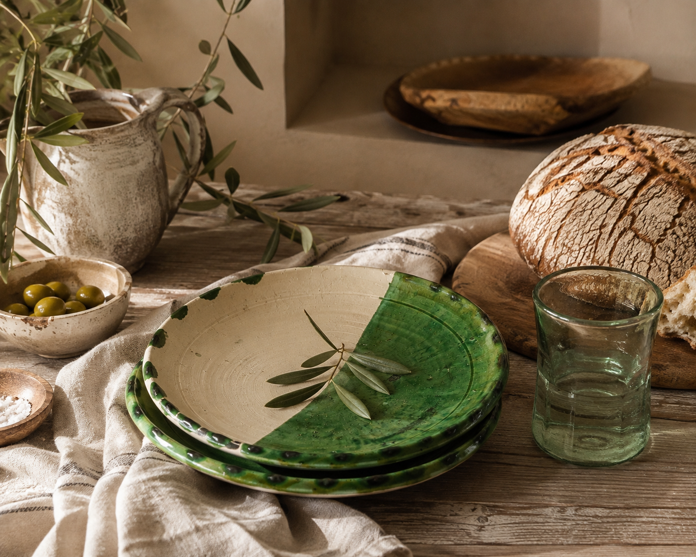 Tamegroute Half Glaze Plate