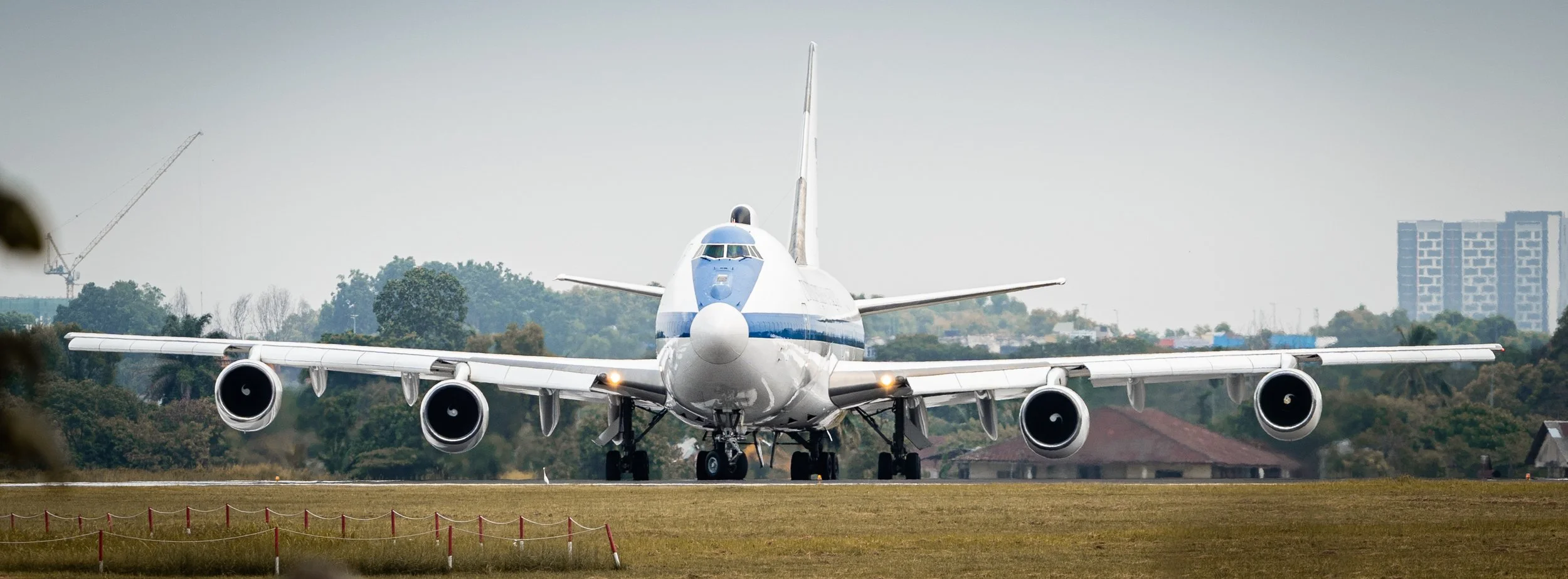 USAF E-4B Nightwatch, Subang (SZB), Selangor — One of the rarest aircraft in the world, caught at ground level. The "Doomsday Plane" sits poised on the runway at Subang — a visit few airports in the world ever see.
