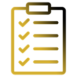 Checklist with five items, all checked off.