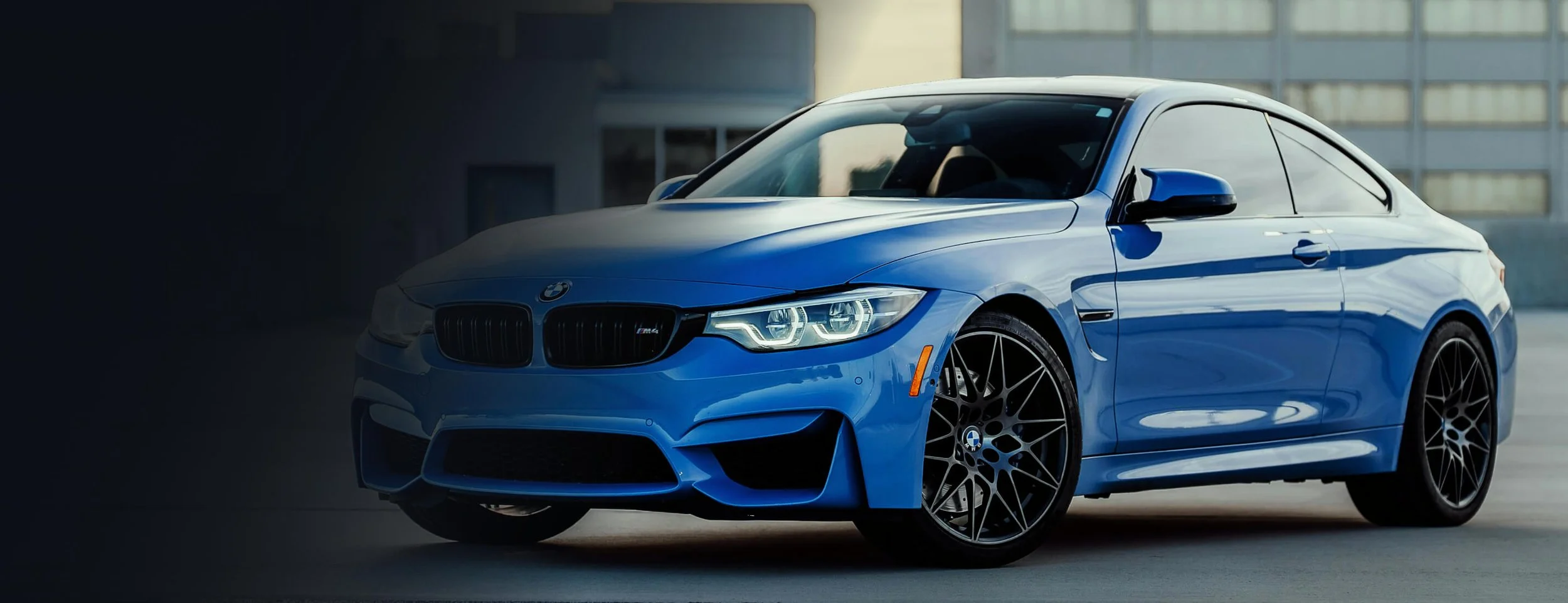 Premium mobile car valeting service in Leeds and the Wharfe Valley with professionally detailed blue performance car.