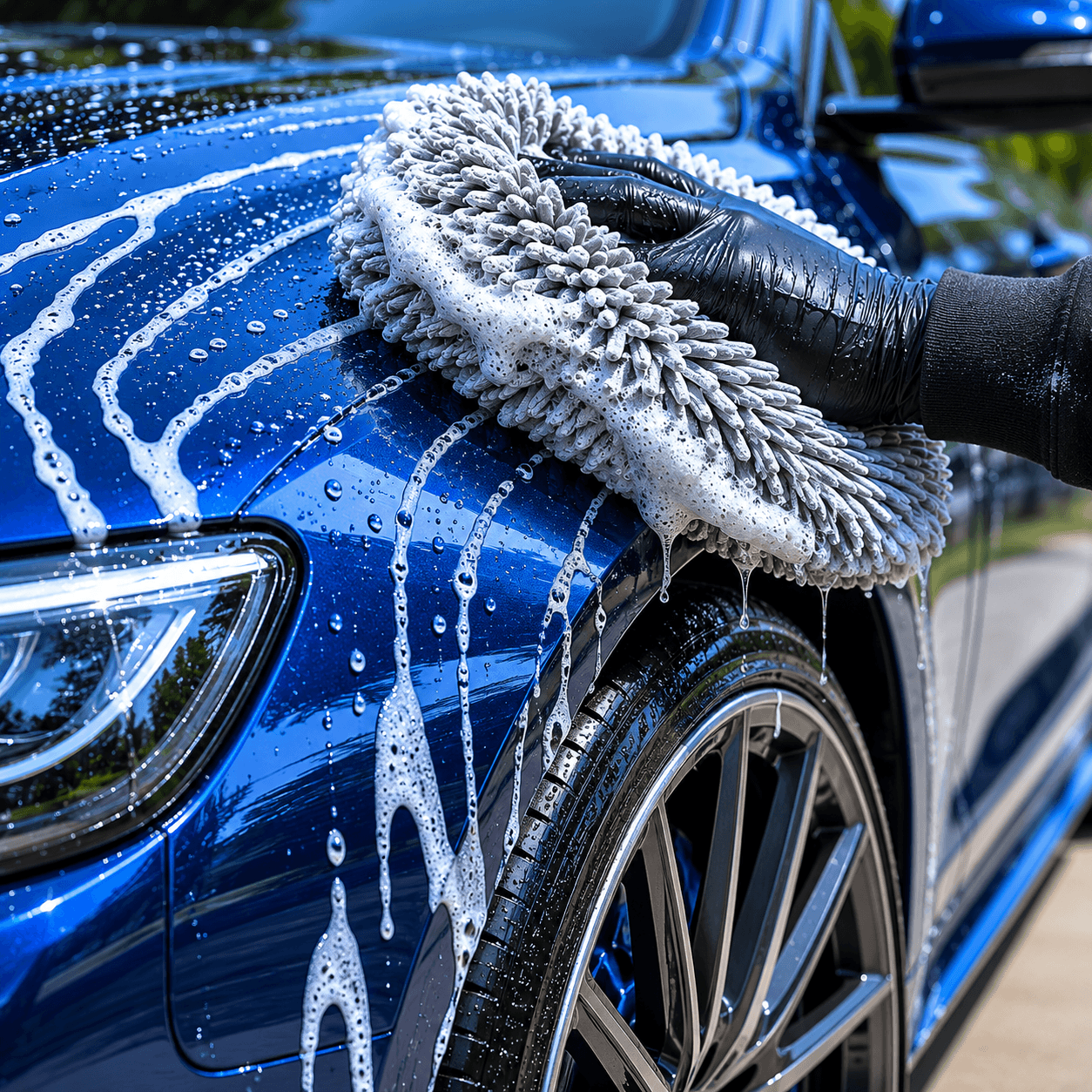 Professional exterior hand wash and maintenance valet service