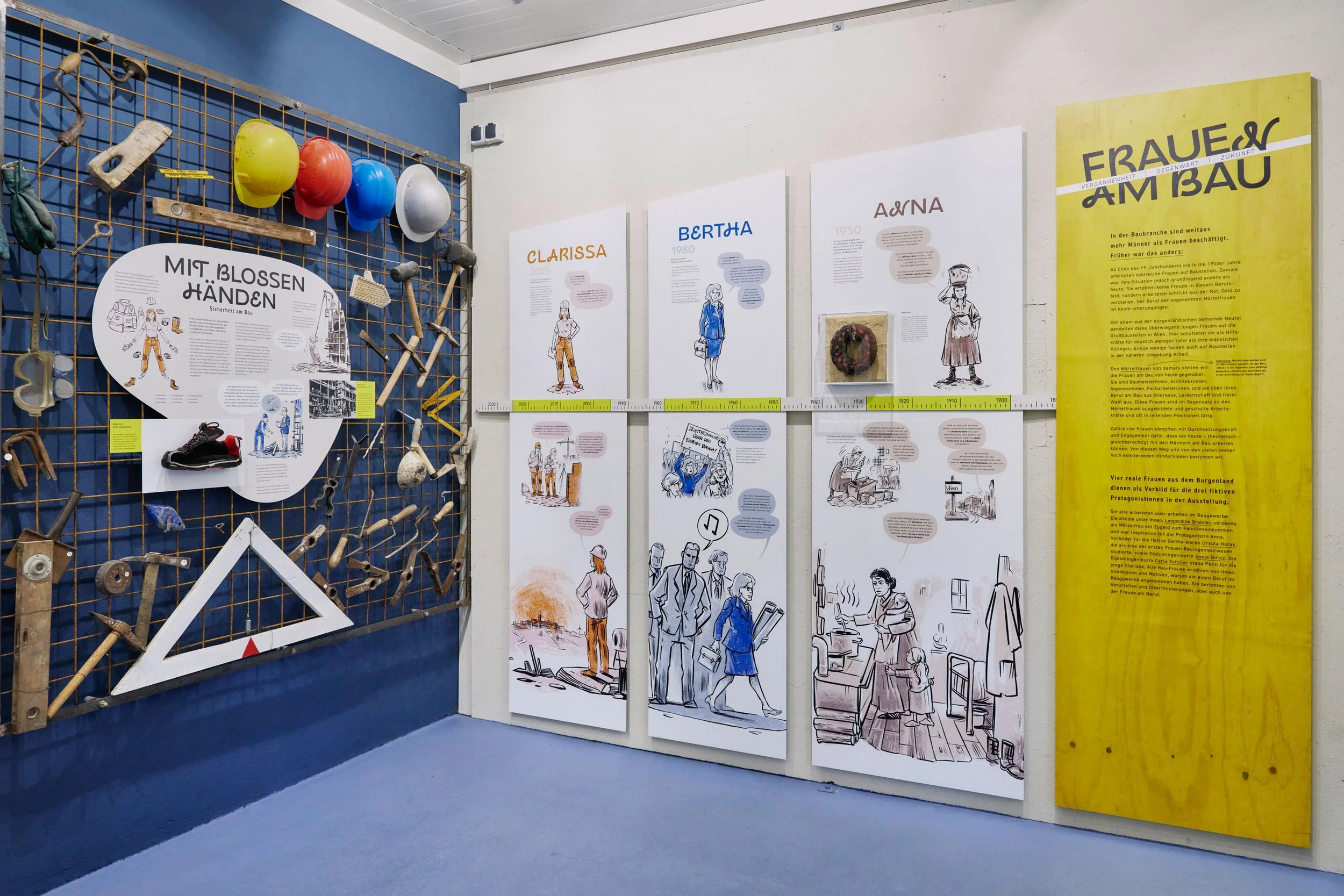 Zeitleiste Frauen am Bau © Zoe Opratko