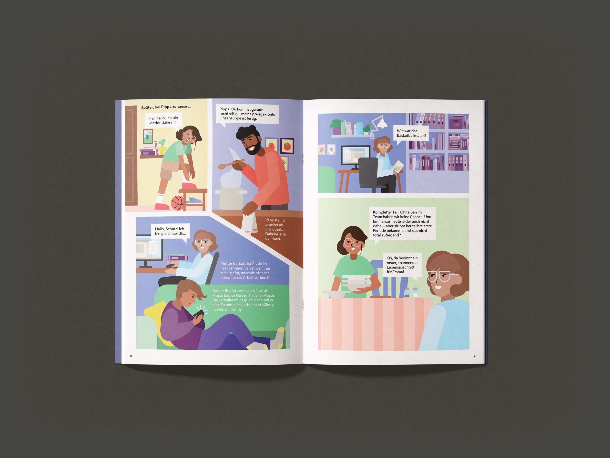 Pippa checkt alles - Magistrat für Frauengesundheit Stadt Wien - © Illustration: Monika Ernst, Text: Lenz Mosbacher