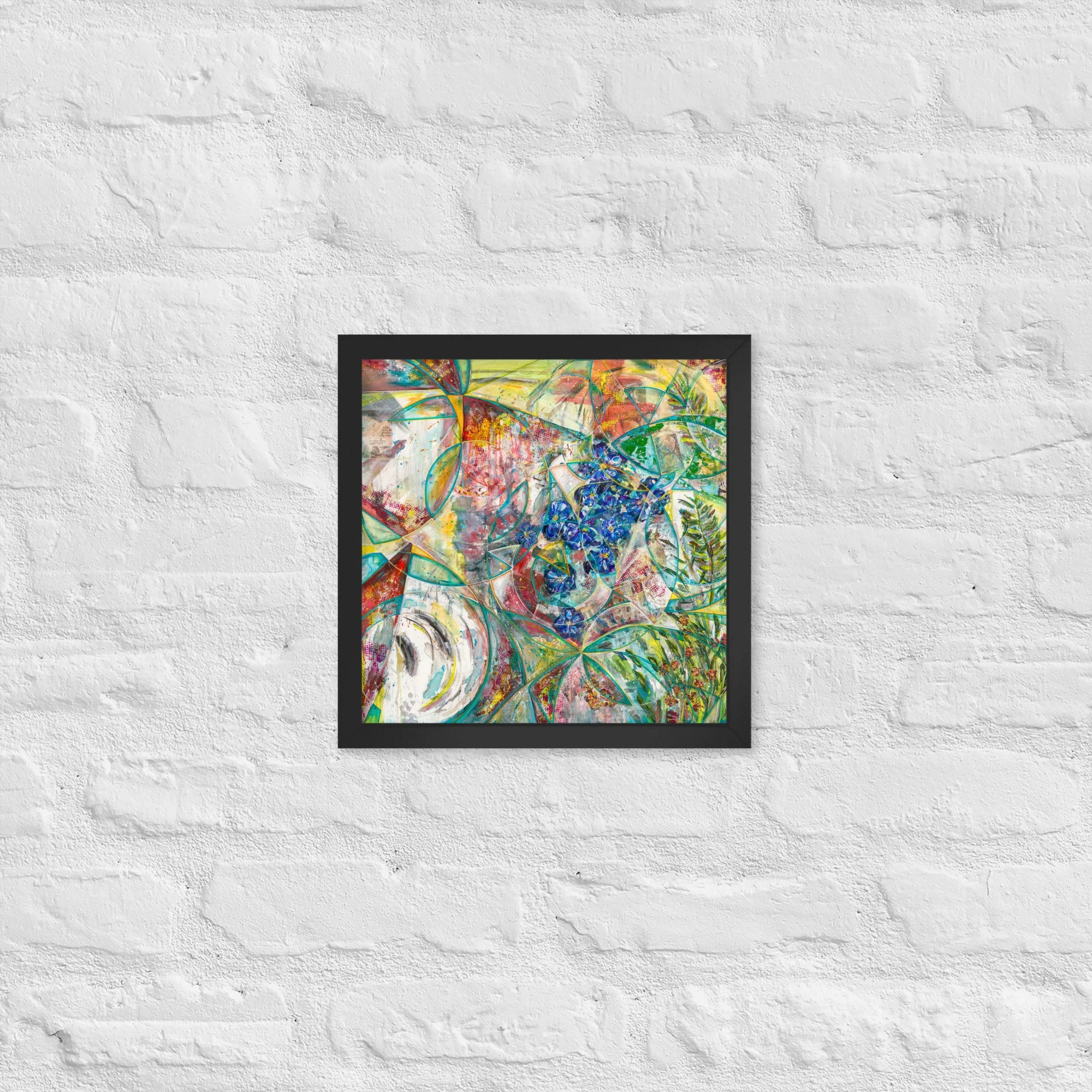 Through Shattered Garden Light - Framed print