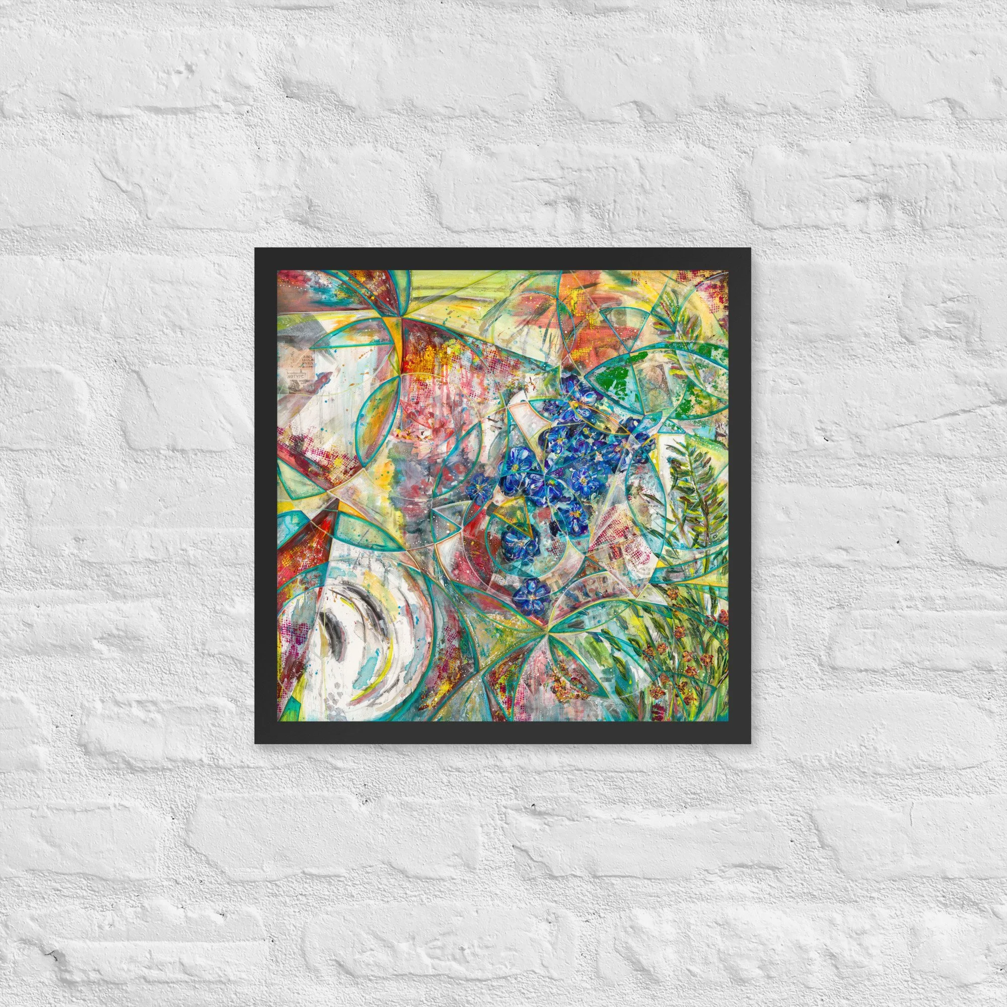 Through Shattered Garden Light - Framed print