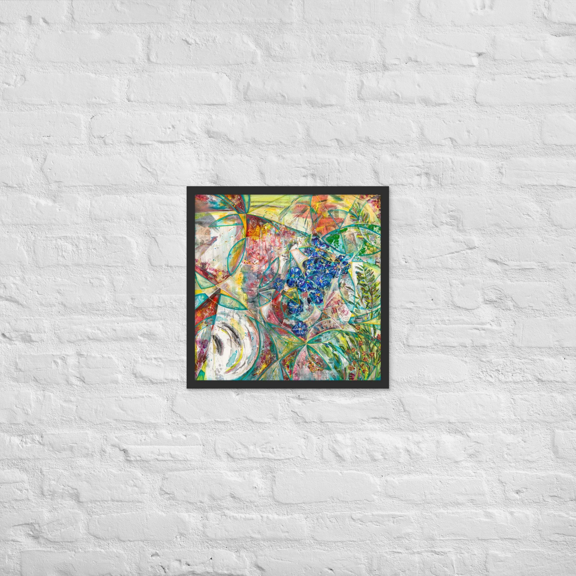 Through Shattered Garden Light - Framed print