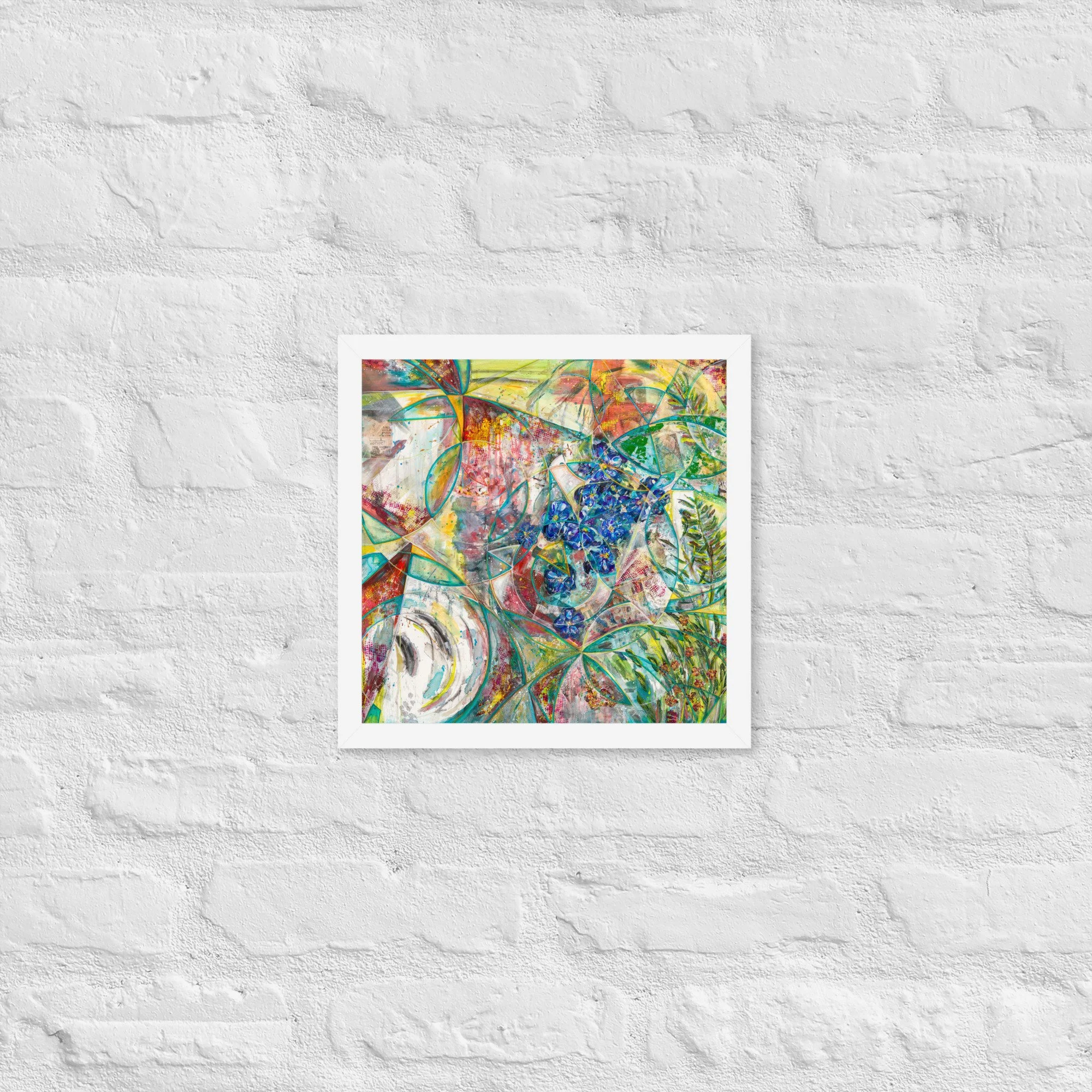 Through Shattered Garden Light - Framed print