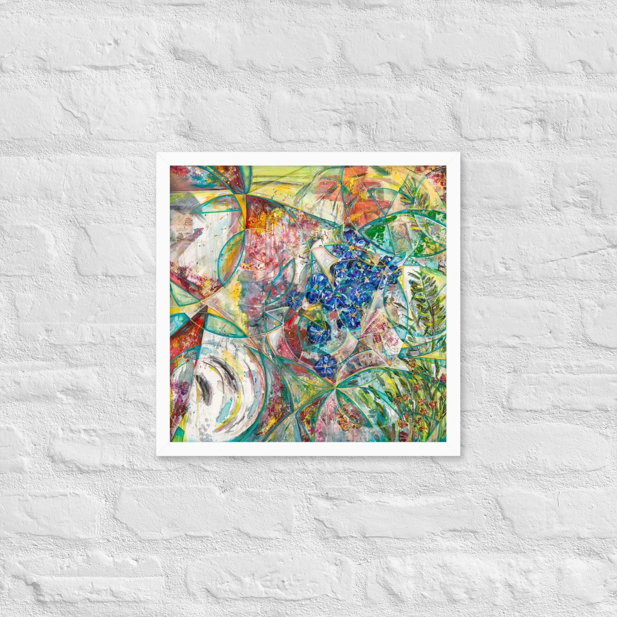 Through Shattered Garden Light - Framed print