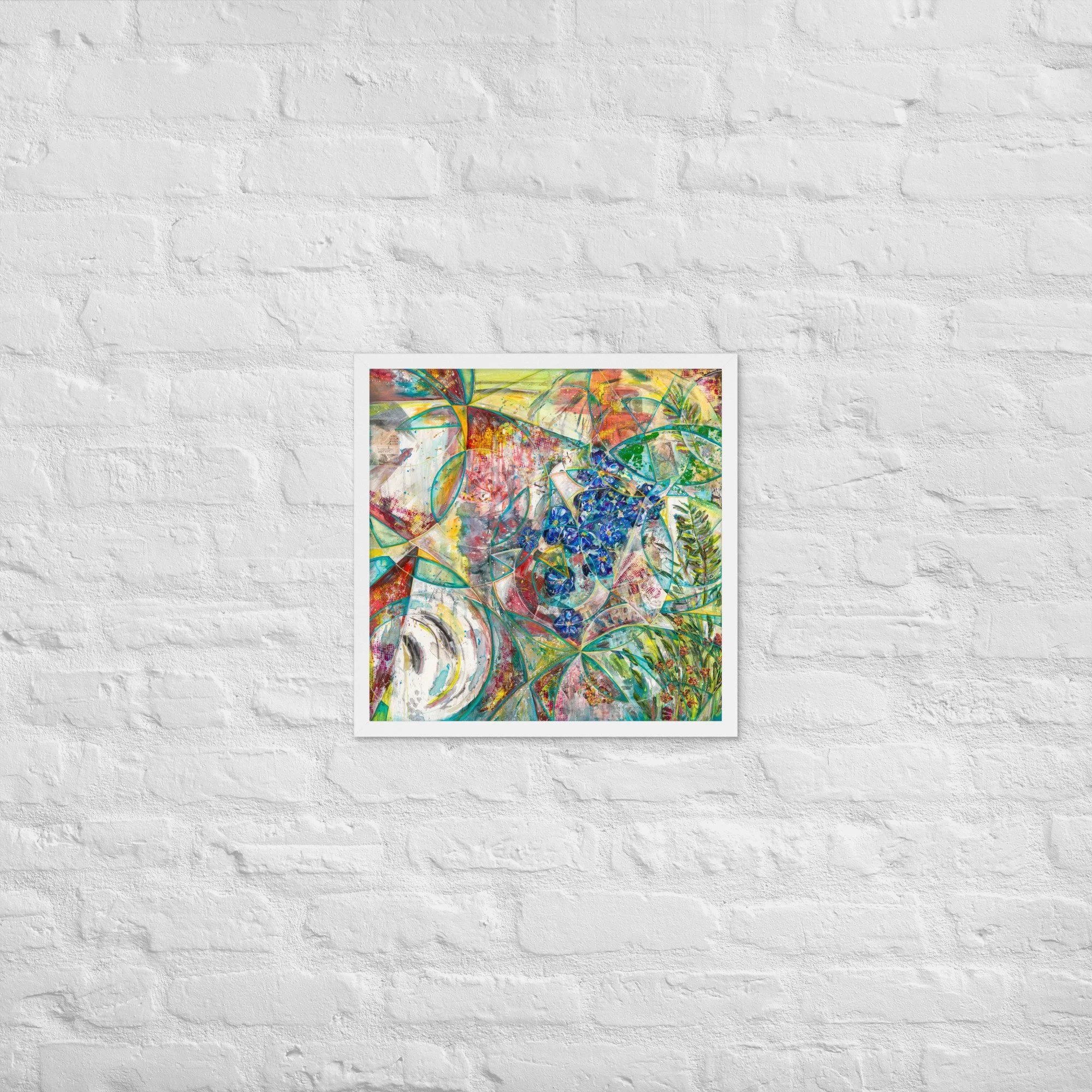 Through Shattered Garden Light - Framed print