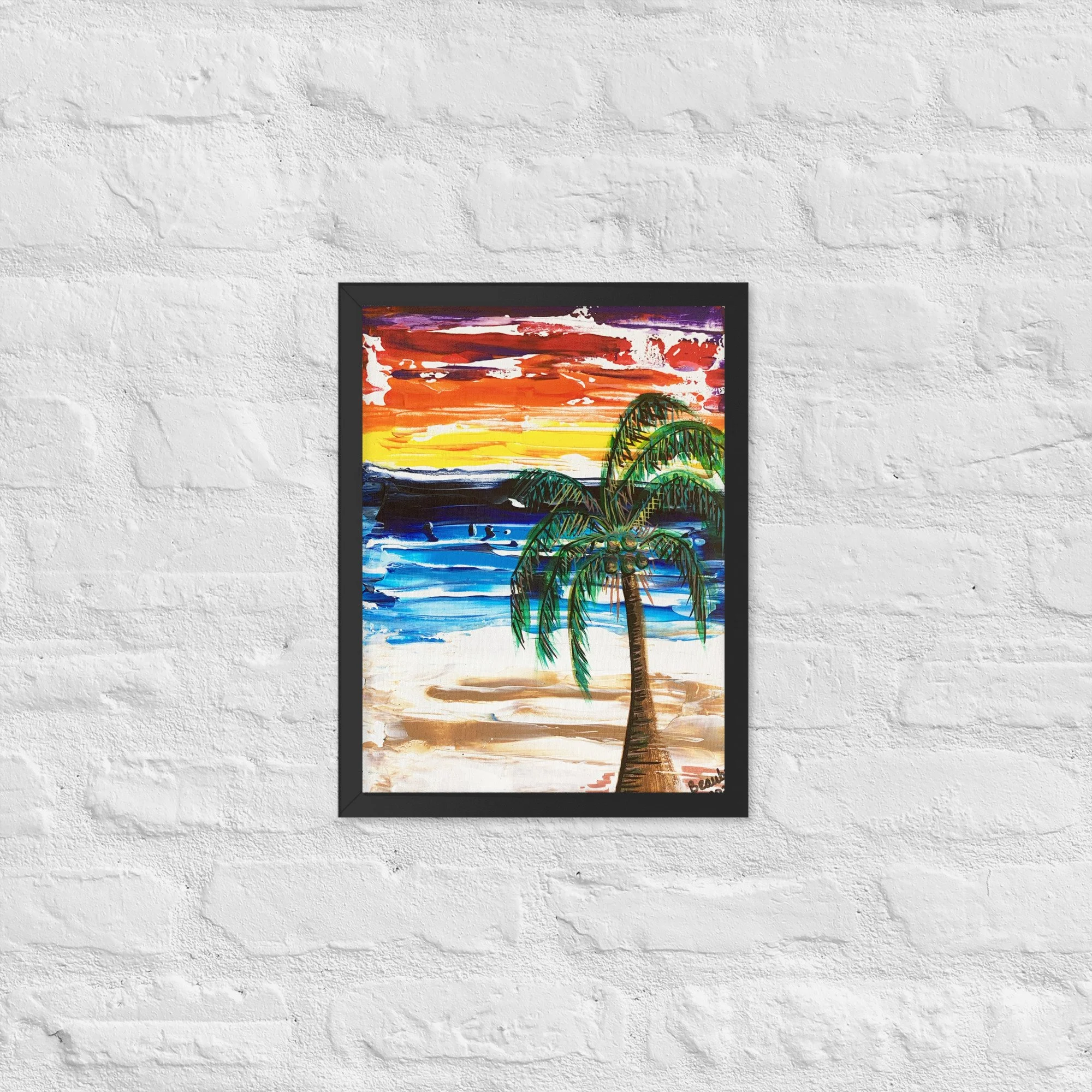 Tropical Vibes - Framed poster