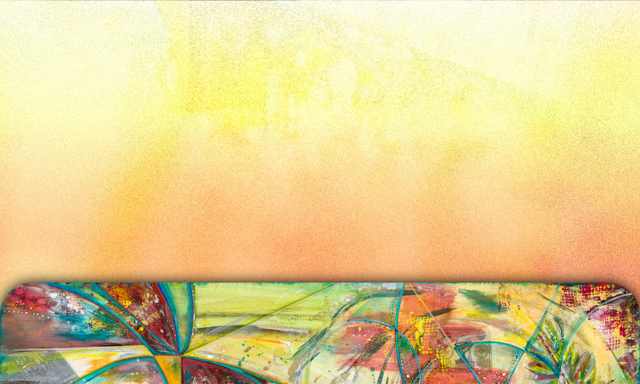 Abstract colorful artwork with vibrant splashes of paint and swirling patterns.