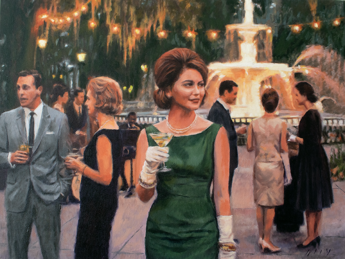 "The Forsyth Soirée" - 24 x 18 in - Oil on Canvas
