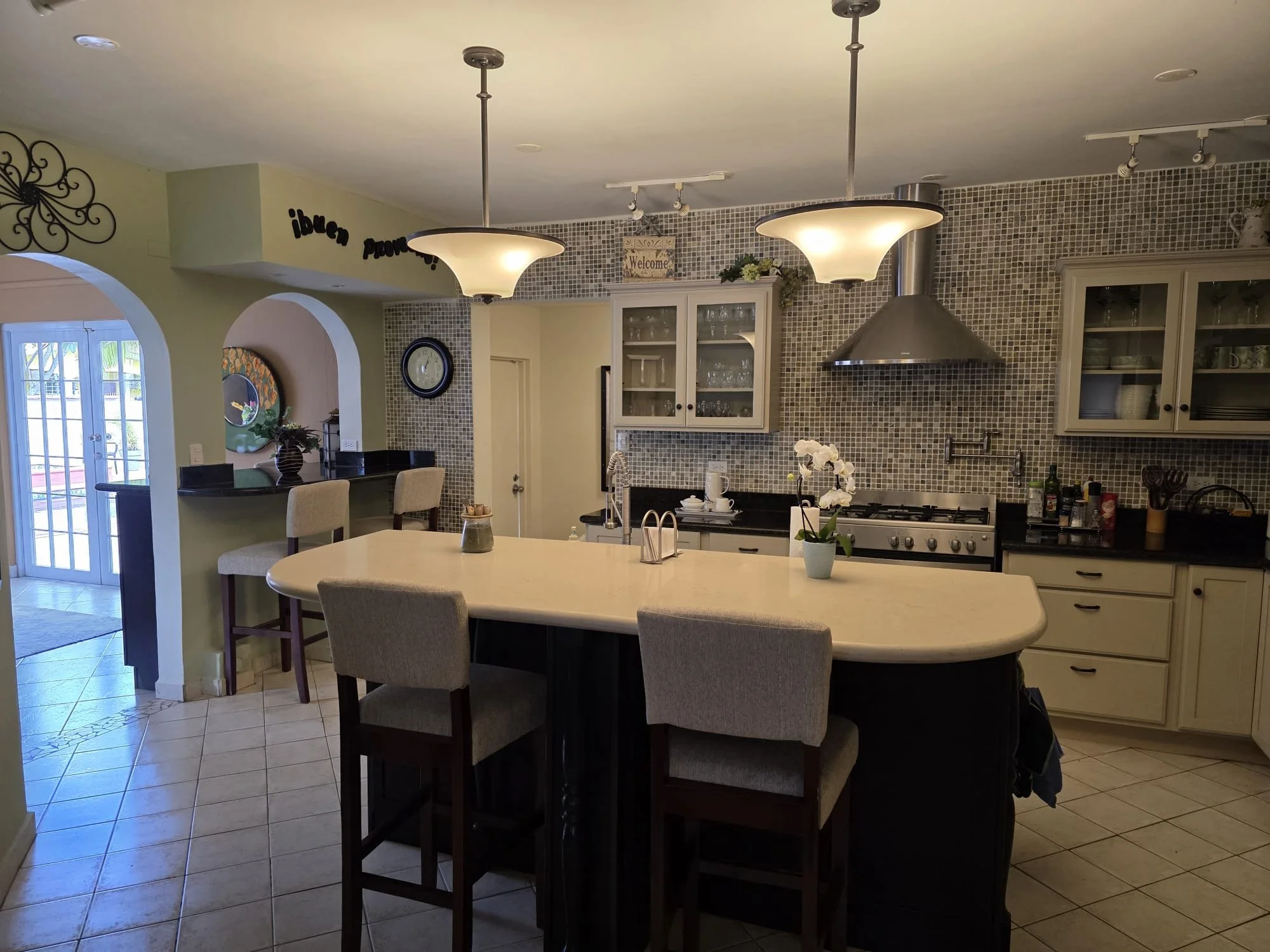 Huge open-concept kitchen with all-new appliances