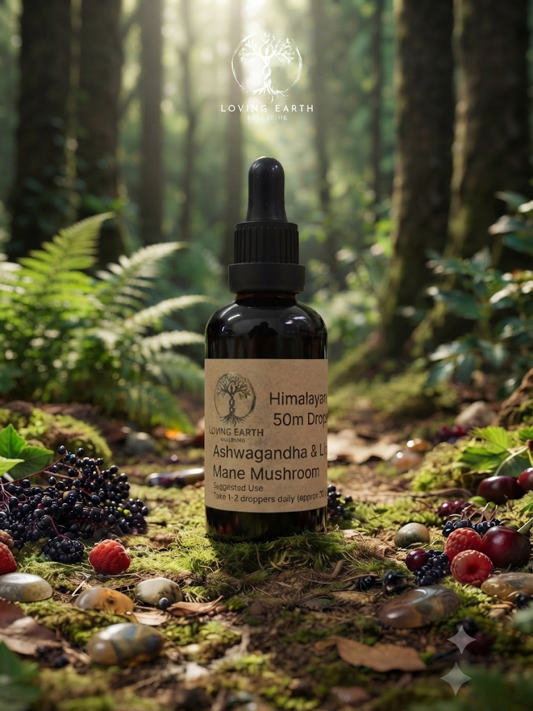Himalayan Shilajit Drops with Ashwagandha & Lion’s Mane Mushroom extract 50ml