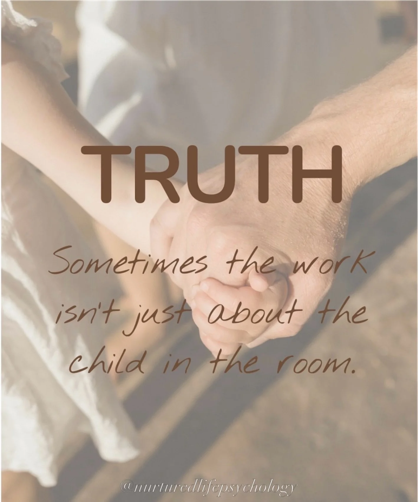 Hear me out&hellip;

The work is rarely just about the child. 
More often, it&rsquo;s about understanding the systems around them ~ their relationships, their environment, their attachment experiences. Because what we see on the surface is only a sma