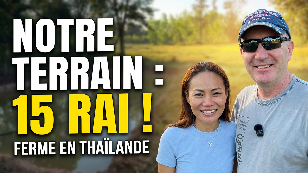 15 Raï de Terrain en Thaïlande