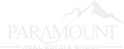 Black and white Paramount Pictures logo with mountain peaks and stars