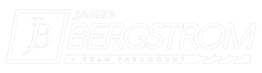 Logo for James Bergstrom + Team Paramount with stylized text and design elements.