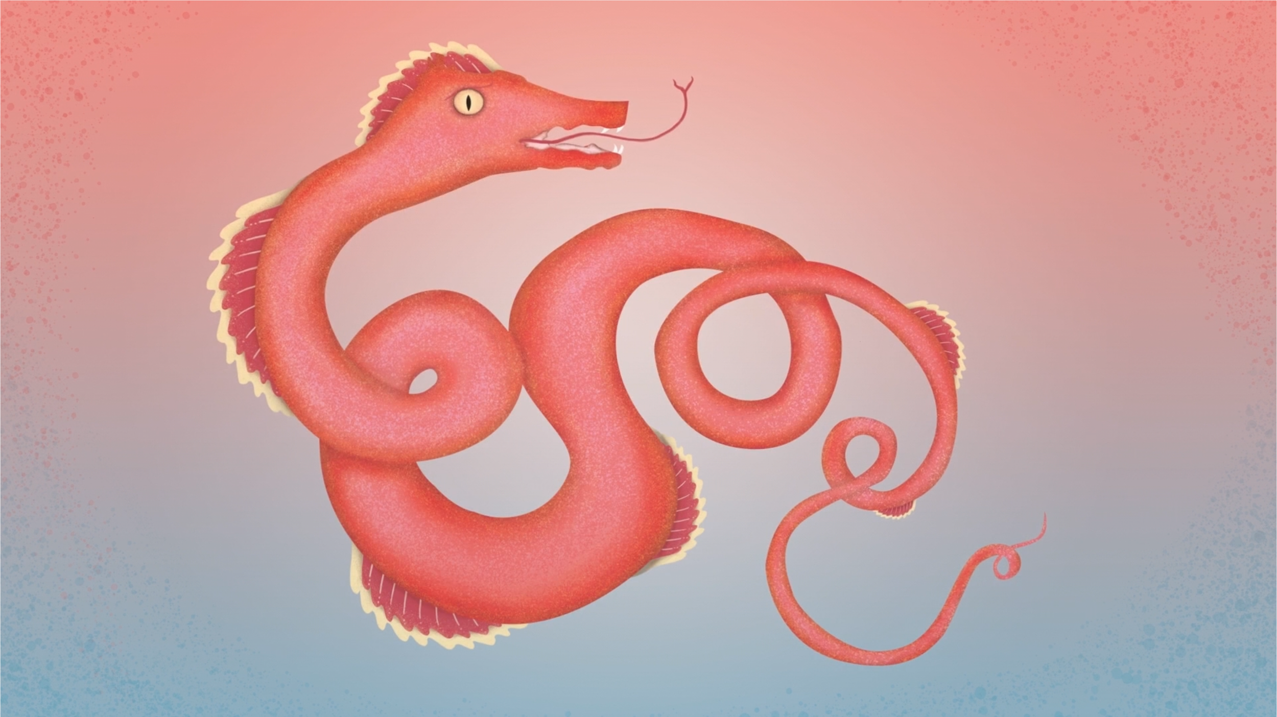 Illustrations made for the animation Wyrm of Lagarfljót