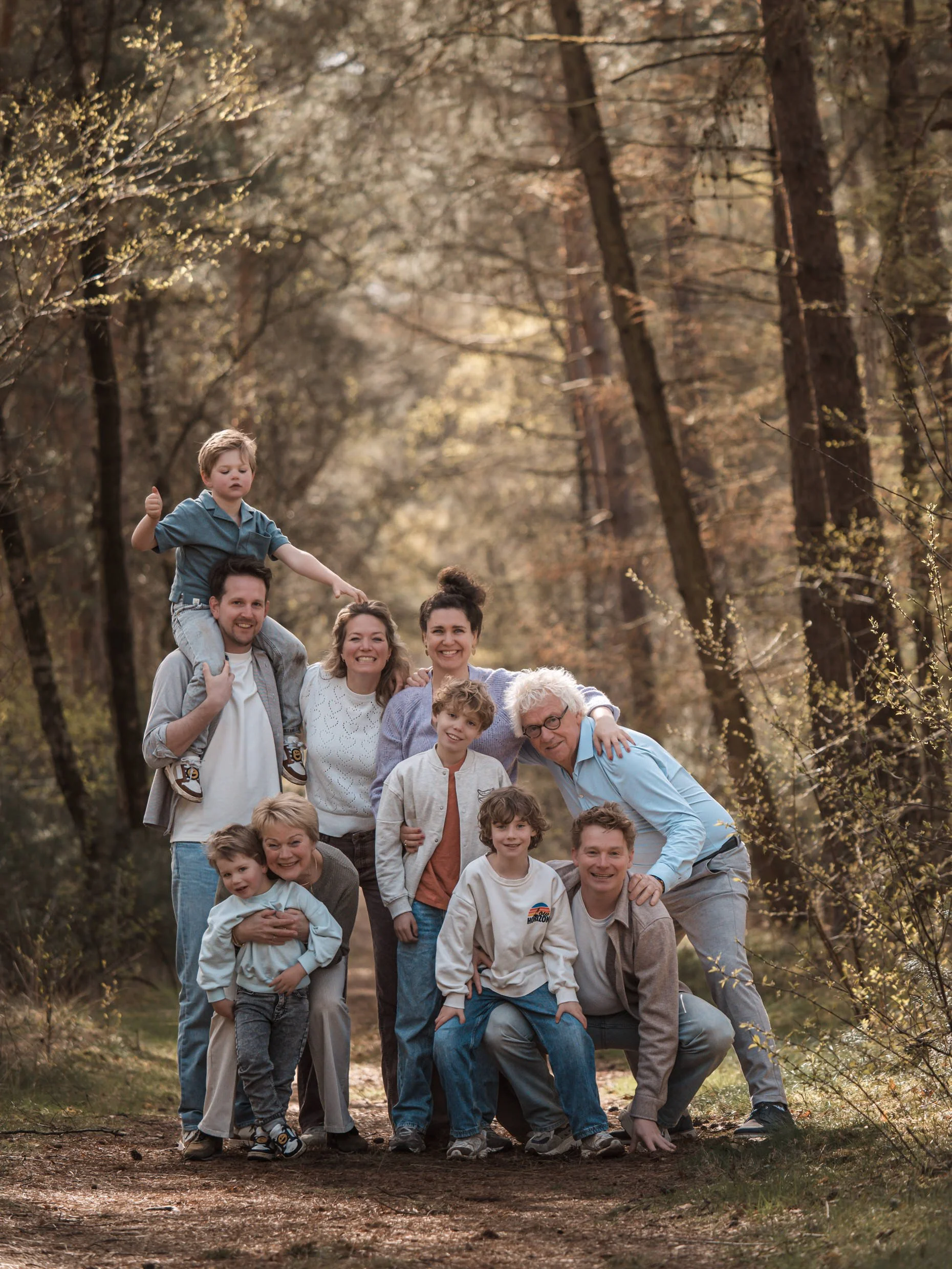 familieshoot, cadeaubon om met de telefamilie inclusief opa en oma
