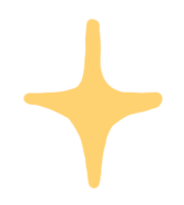 Symbole doré d'une étoile à quatre branches with a stylized, shiny appearance.