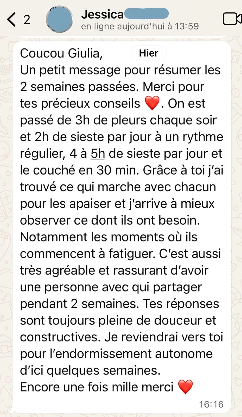 Conseillère sommeil bébé avis