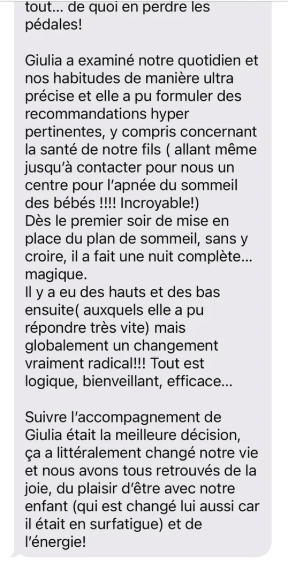 Dort comme un bébé avis