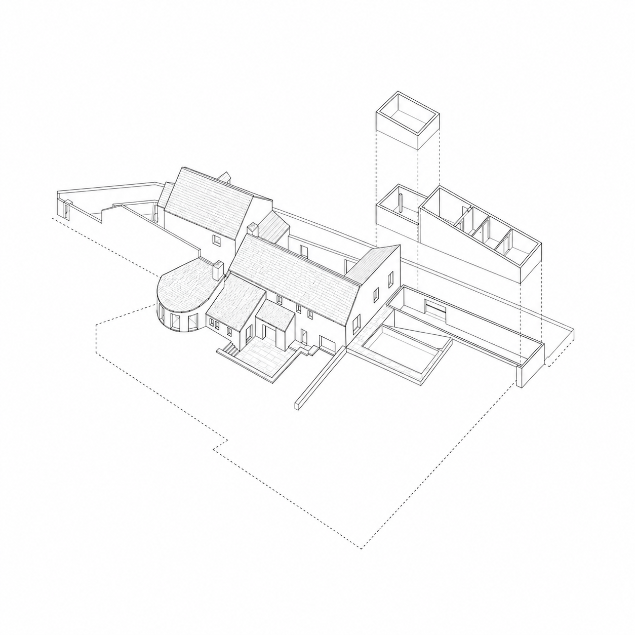 Extension d'une maison dans le vieux Cergy