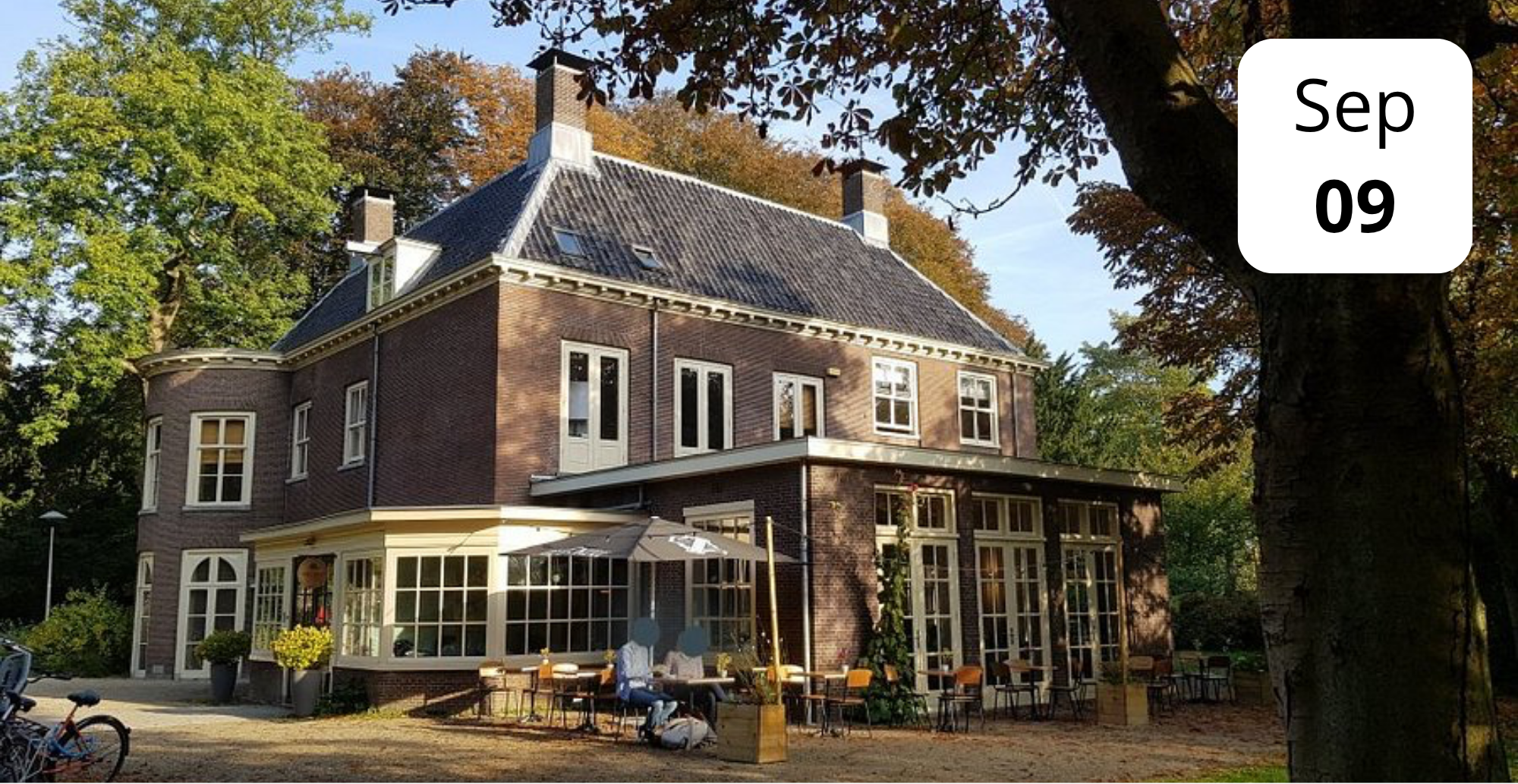 Landhuis in de stad, park oog in Al Utrecht