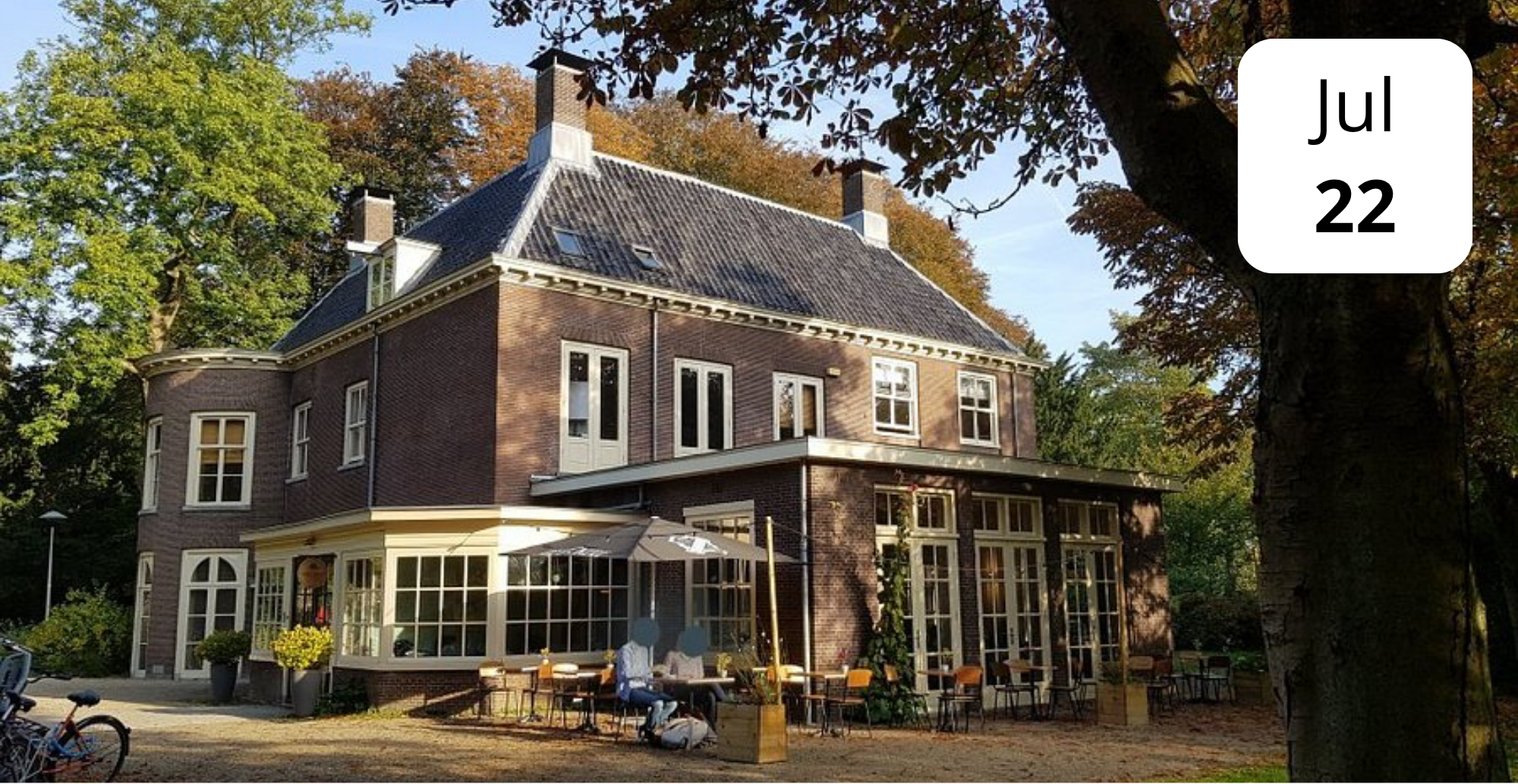 Landhuis in de stad, park oog in Al Utrecht