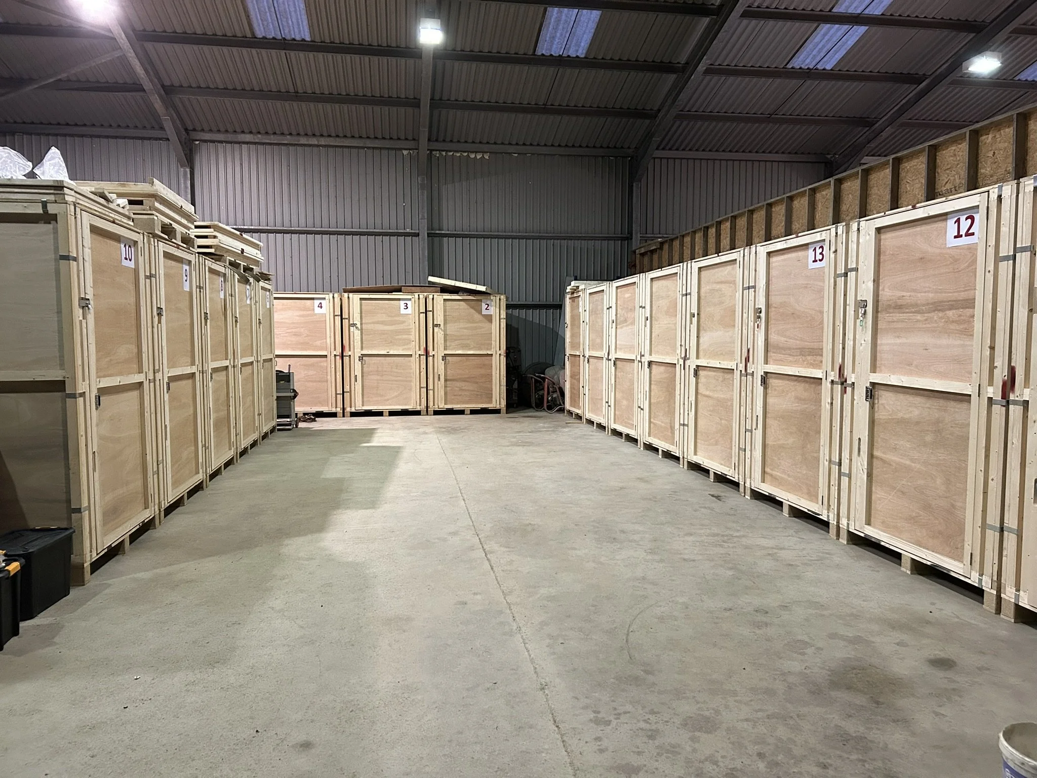 Secure indoor self storage units at Shetland Self Storage