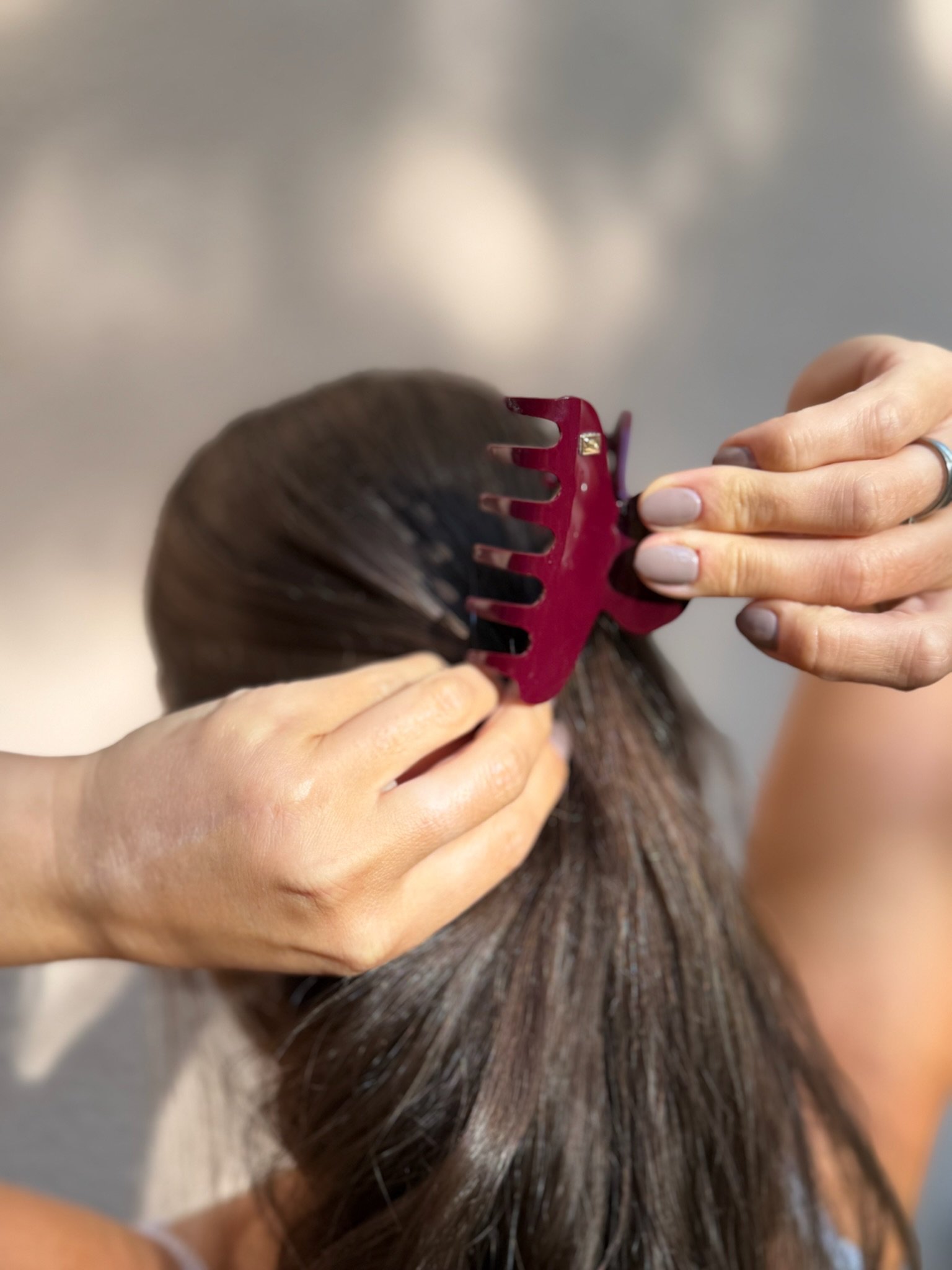Haarspange „Bridget“ in Rot