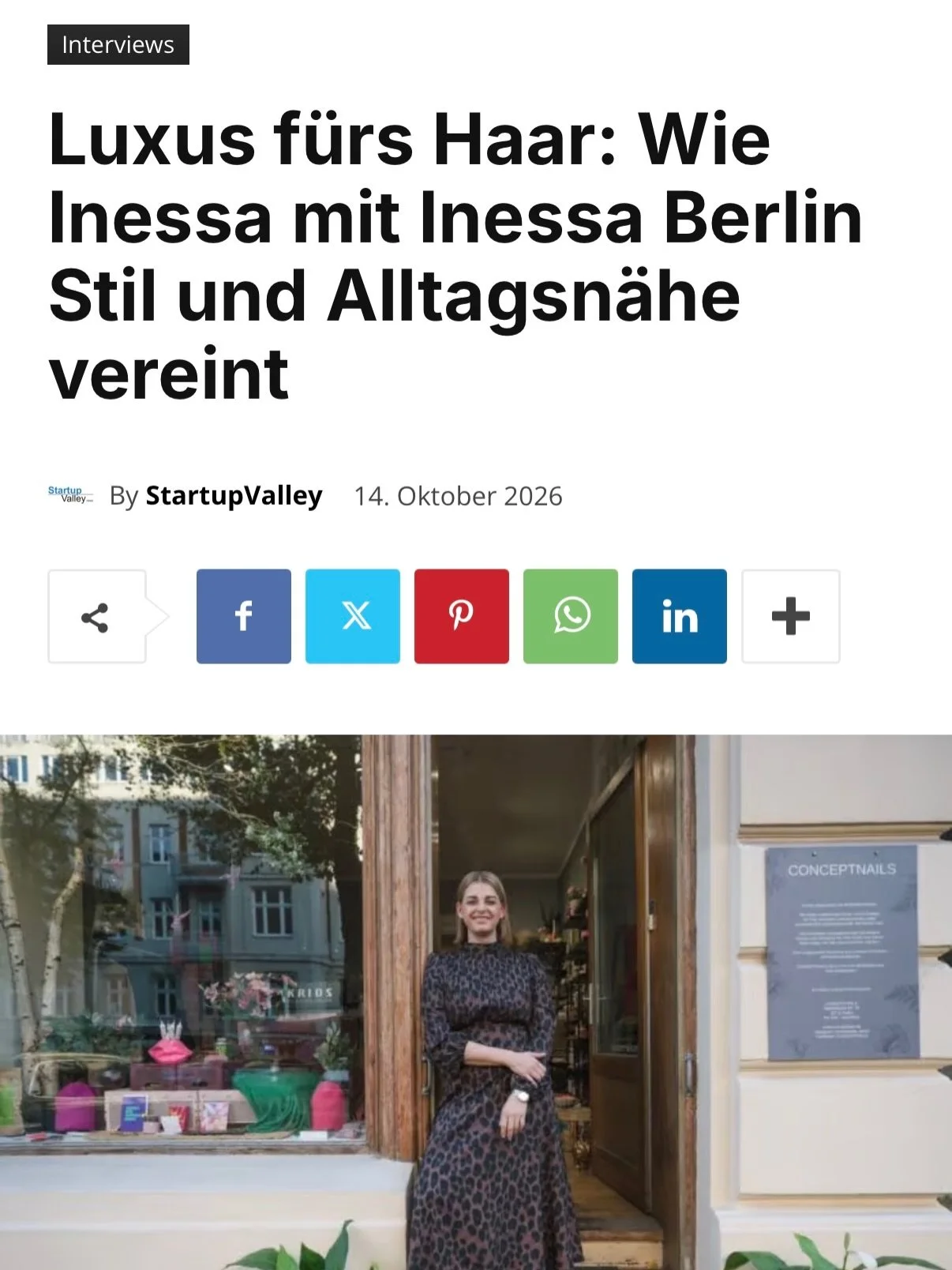 A LITTLE FOUNDER MOMENT . . . 2018 habe ich mit CONCEPTNAILS den Schritt in die Selbstst&auml;ndigkeit gewagt. Nach vielen Jahren im Luxussegment wollte ich etwas Eigenes aufbauen und meine Vorstellungen von Qualit&auml;t und Service verwirklichen. M