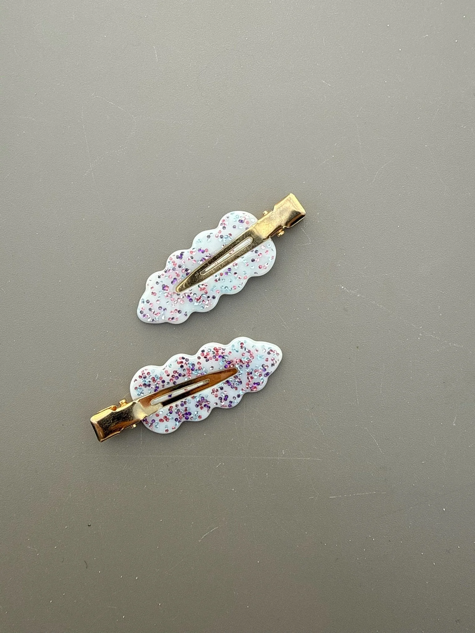 Haarspängchen Set in Creme/Rosa