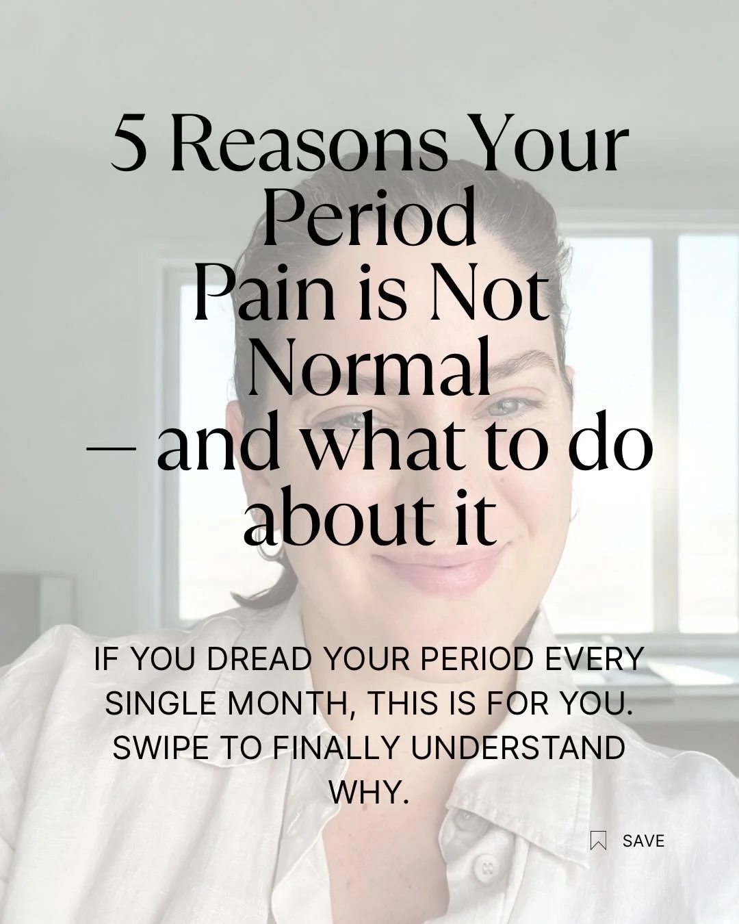 🩸If you call in sick or work from home every month because of period pain &mdash; I need you to hear this: that is not normal, and it is not something you just have to put up with. 

‼️Pain that stops you functioning is your body sending a signal. A