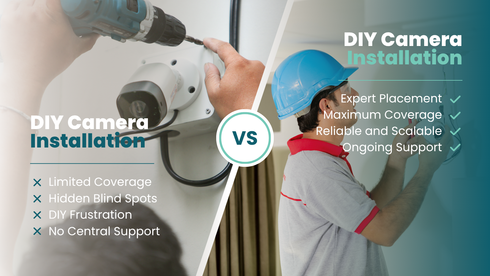 DIY Camera Installation vs Professional Security Installation